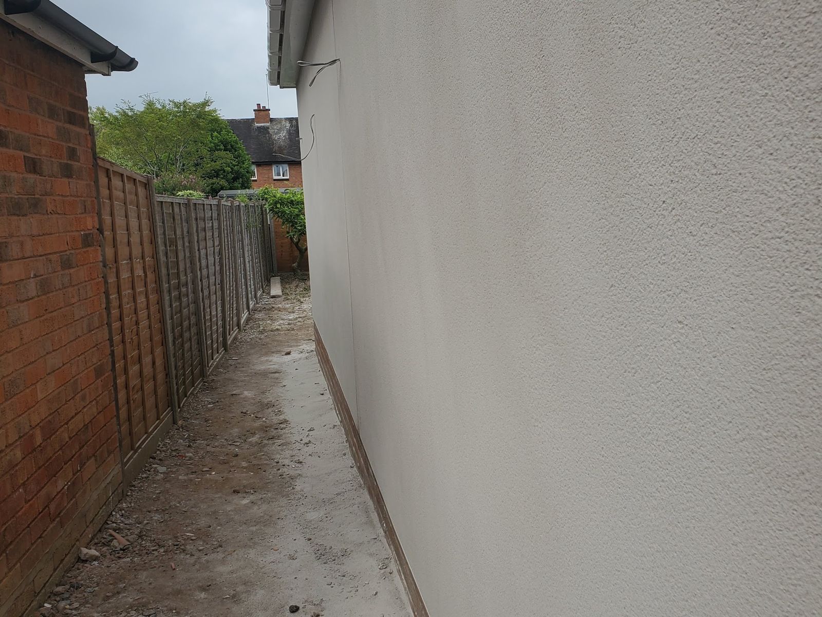 K-Rend on a side wall in Alcester